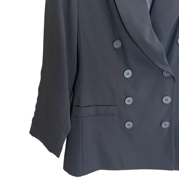 Women's black double
breasted blazer jacket size 12P NWT🏷 by J.G. Hook - Picture 8 of 12